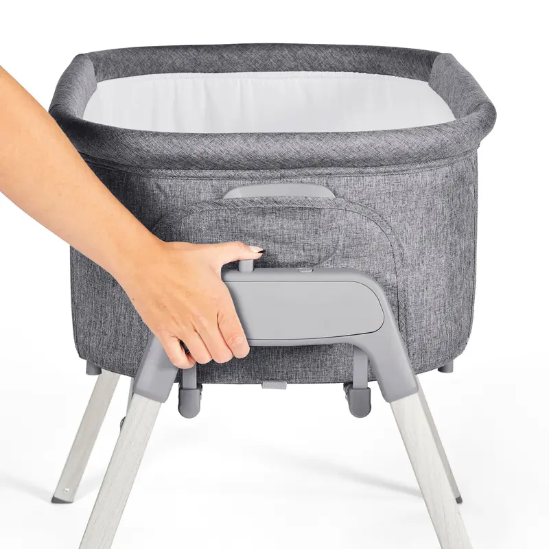 Ickle Bubba Drift Gliding Crib - Ash Grey 3