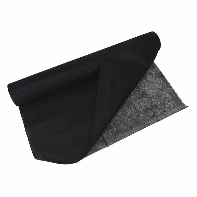 Black Weed Control Fabric Roll 1.5x8M Ground Cover Weed Suppressant Membrane for Garden Patio Landscaping Flower Beds Weed Barrier Cloth 2