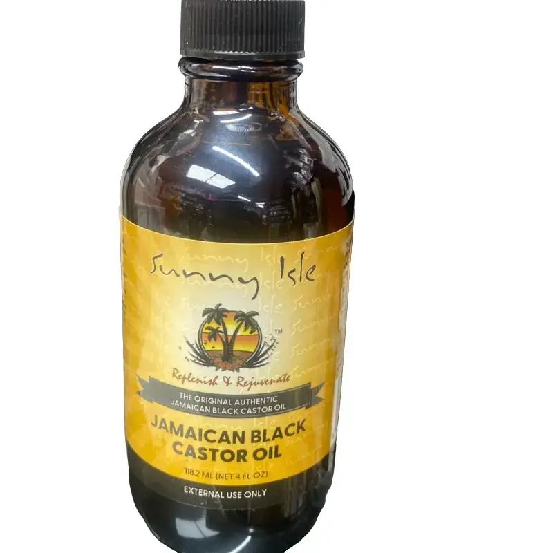 Sunny Isle Jamaican Black Castor Oil - 4 Fl.oz Body Care Cosmetic Comfort