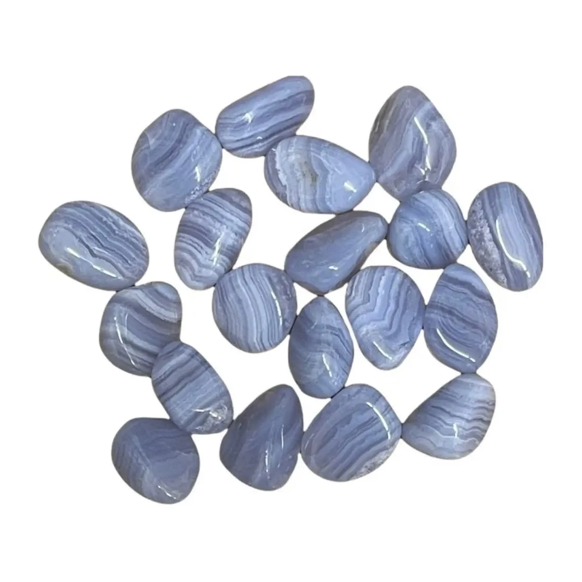 Blue Lace Agate - Works with Self Worth & Calming crystal  shopping