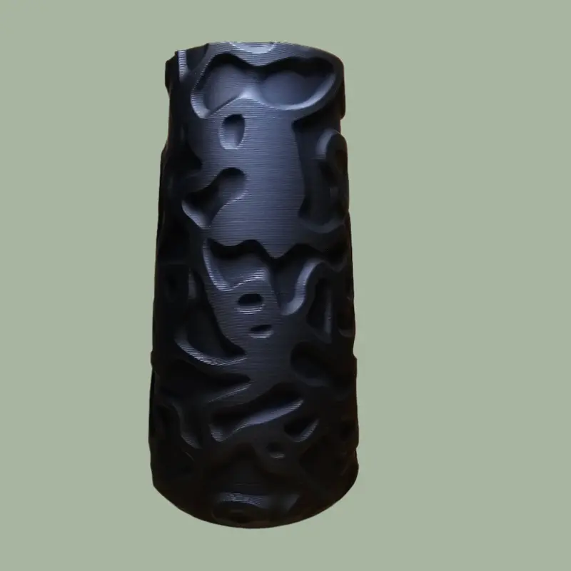 Organic Relief Vase - 3D Printed Relief Pattern Vase 2