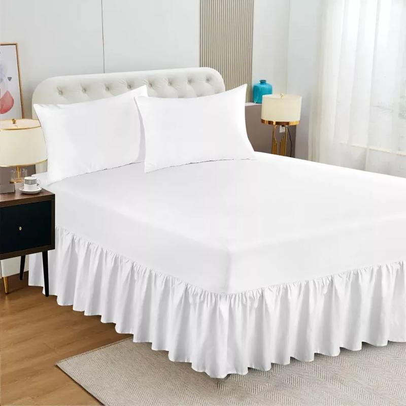 Extra Deep Fitted Valance Sheet Bed Sheets Single Double King Size OR Pillowcase 2