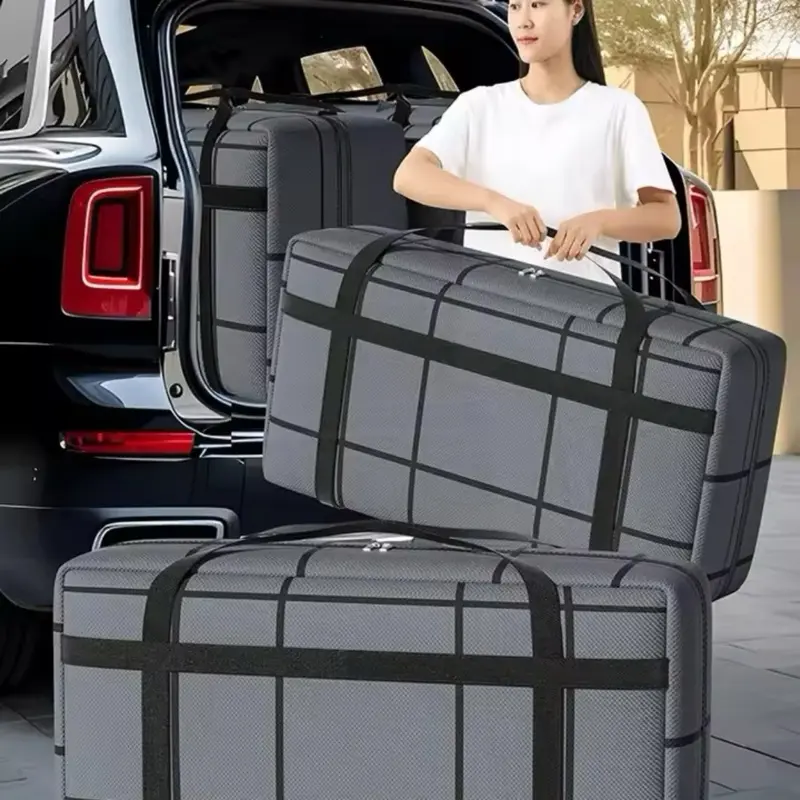 Large Capacity Black Composite Material Storage Bag with Zipper - Super Load-bearing and Dustproof - Organiser 4