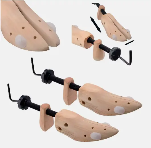 2X WOMENS LADIES SHOE STRETCHERS TREE WOODEN SHAPER BUNION CORN BLISTER 3-8 4