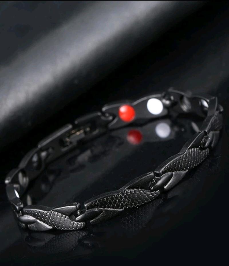 Product Introduction of Effective Treatment Anti Snoring/Anxiety Acupressure Bracelets men's jewellery mens necklace 11