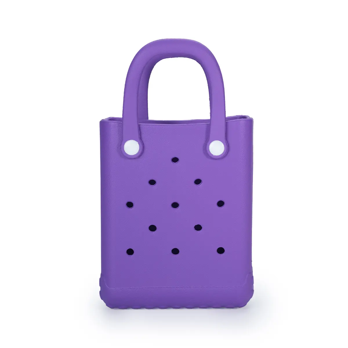 Cute Mini Rubber Tote Bag, Standout Style, Waterproof, Easy to Clean, Customisable, All-Weather Wonder Tote, Fun and Functional, Kids Friendly, Pastel Colour, Casual