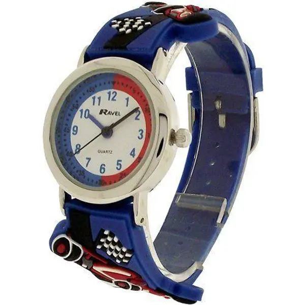 Ravel Kids Racing Car 3D Time Teacher Watch - Fun Learning & Style! 2