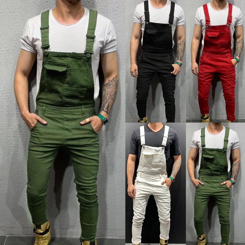 Product Introduction of Streetwear  Casual Full Length Mid Rise Cargo Jumpsuit Men Men Overalls Mid Rise   for Daily Wear 14