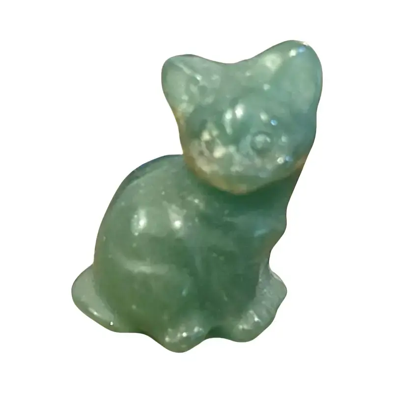 Beautifully Hand Carved Crystal Sitting Cats | Cat Carvings | Crystal Carvings | Cat Crystals