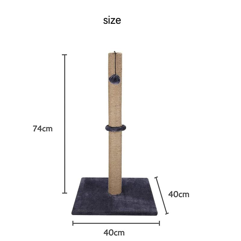Product Introduction of 74CM TALL LARGE CAT SCRATCHING POST STRONG NATURAL SISAL POLE HEAVY DUTY BASE UK UK 4