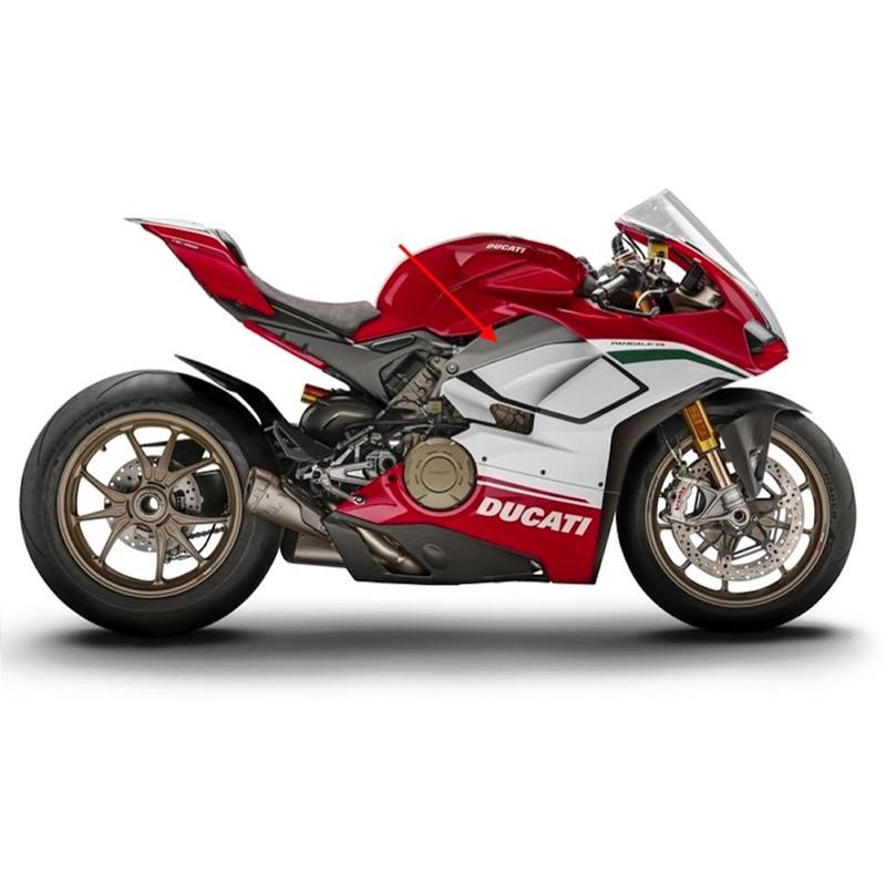 Fullsix Ducati Panigale V4 Carbon Fibre Frame Covers 3