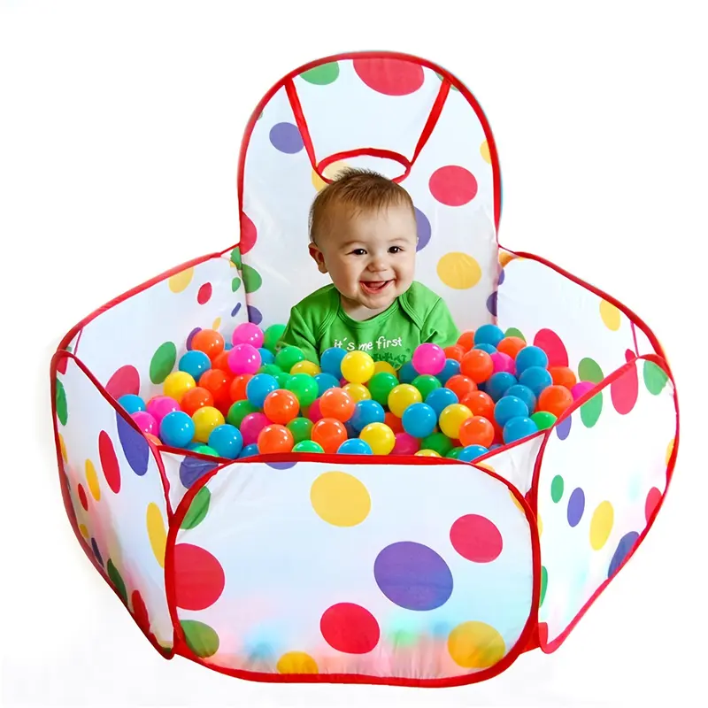 Kids Ball Pit Pop Up Play Tent Playhouse With Basketball For Childrens Boys Girls Baby Birthday Toy Themed Pretend Indoor Outdoor Games Party Crawl (Balls Not Included) sea and beach accessories 3