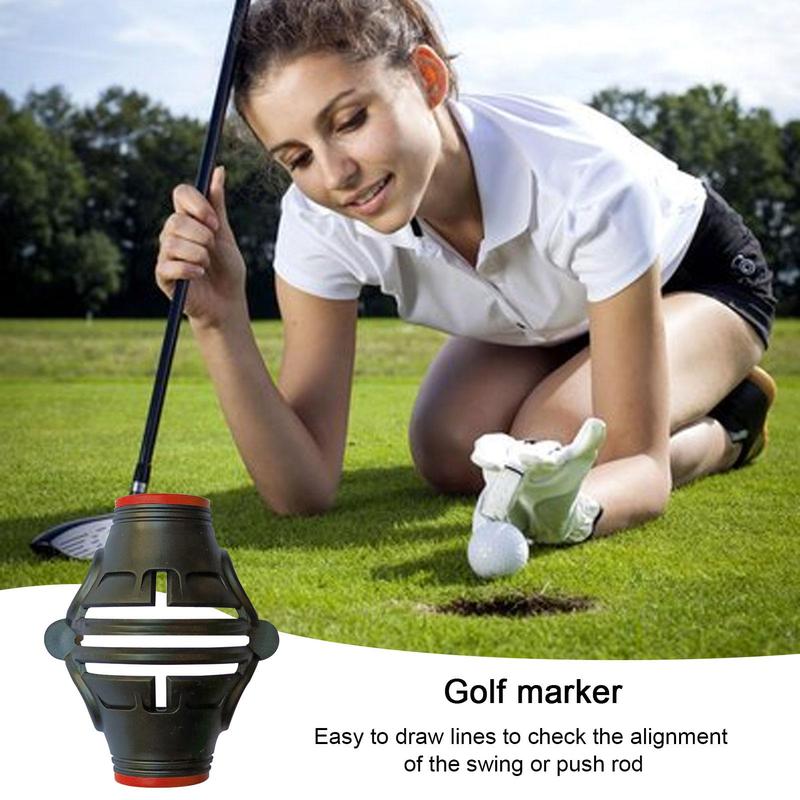 Golf Ball Marker High Precision Golf Ball Marker 360-Degree180-Degree Combined Birdie Liner Drawing Alignment Tool Kit For The 7