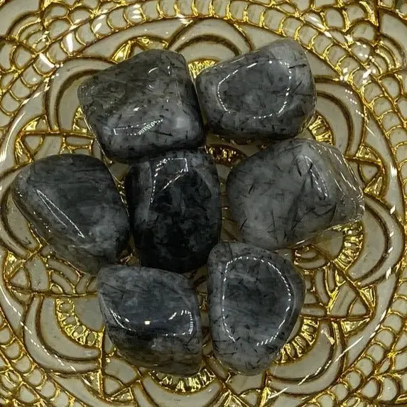Tourmalinated Quartz Tumblestone - Union & Happiness
