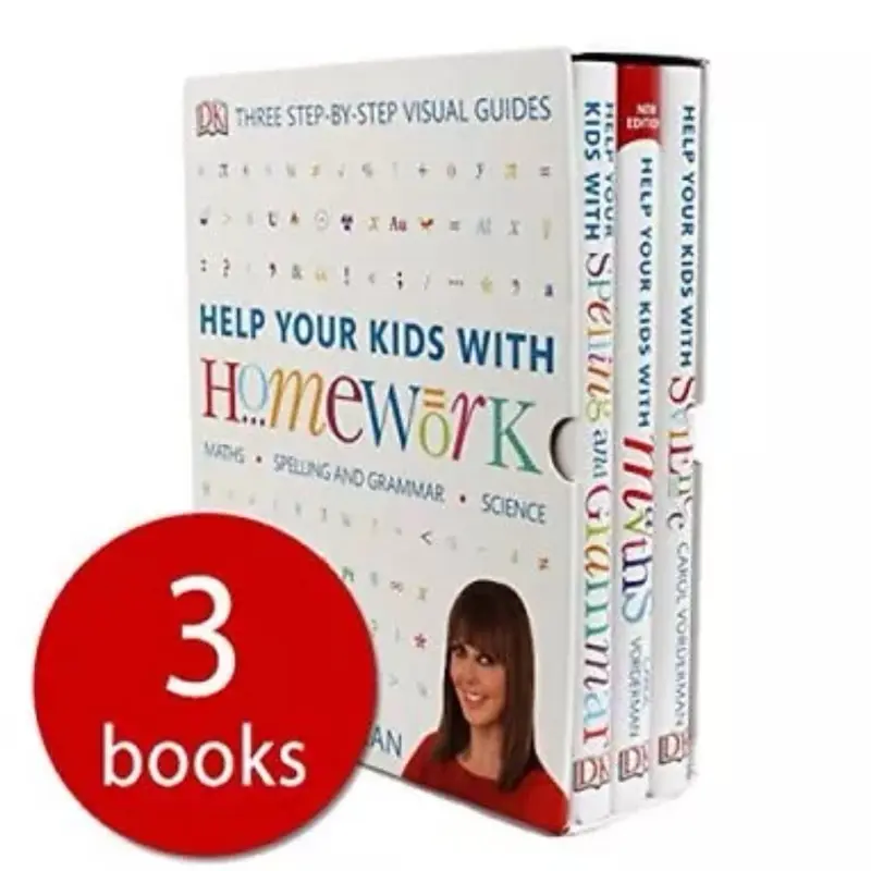 DK Help Your Kids With Spelling & Grammar Maths Science Co by Carol Vorderman - Children's Book for Kids