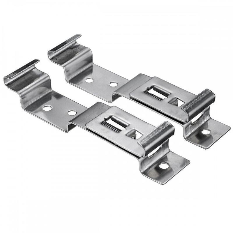 Product Introduction of Trailer Number Plate Clips Holder Spring Loaded Stainless Steel One Pair New UK 17