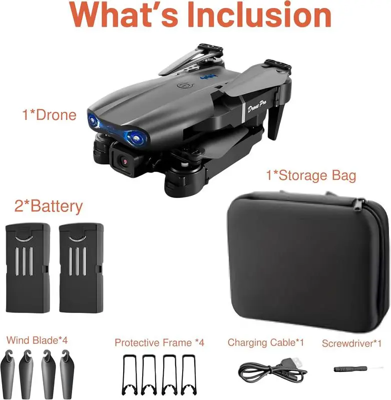SkyVision Foldable Drone with HD Camera, 360° Stunts, rechargeable Battery & Case - Beginner-Friendly for Aerial Photography & Travel - Charging, Portable 7