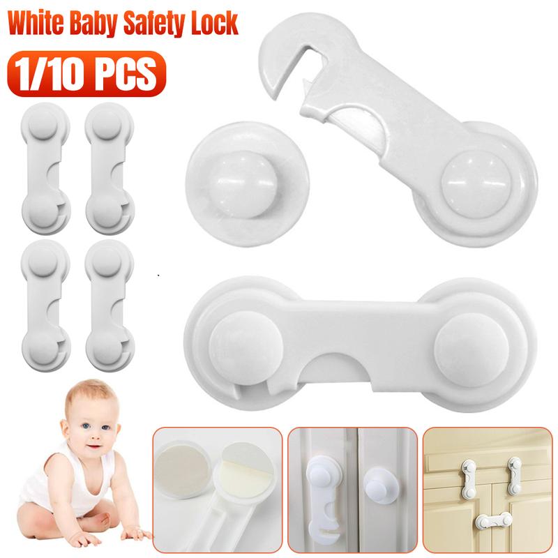 1-20x Child Baby Toddler Cupboard Cabinet Safety Locks Proof Door Drawer Fridge UK 0