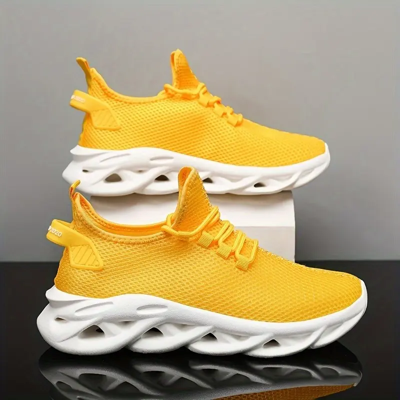 Men's Blade Sneakers Running Shoes Slip-on Sneakers With Shoelaces - Odor-resistant Athletic Shoes - Lightweight And Breathable 7