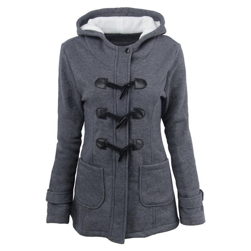 Fur Collar Long Jacket Women Clothing Fashion Womenswear Coat Hoodie  Fabric Light plain casual jackets & coats Pocket Accessories Asian hooded plain jackets & coats lapel street ladies solid minimalist 2
