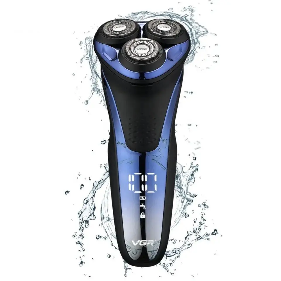 Men's Electric Shaver Razor Wet Dry Rotary Shaver Rechargeable