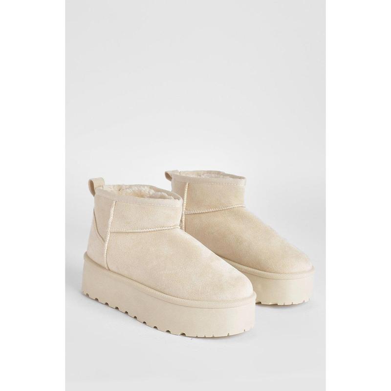 Ultra Mini Platform Faux Fur Lined Boots 2
