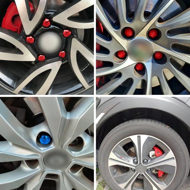 20Pcs Car Wheel Nut Caps Anti-Rust Auto Hub Screw Protection Covers Car Tire Screw Caps Nut Bolt Covers Auto Exterior 17mm/19mm/21mm 4