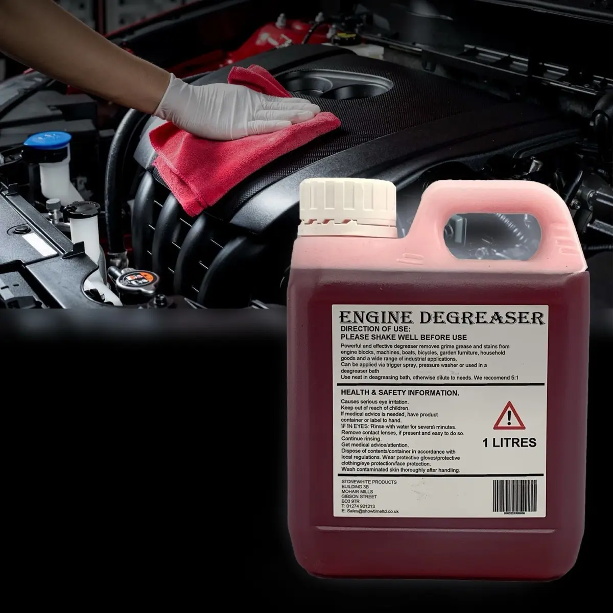 Engine Degreaser Heavy Duty Cleaner 1 Litre Car Engines Removes Oil Grease