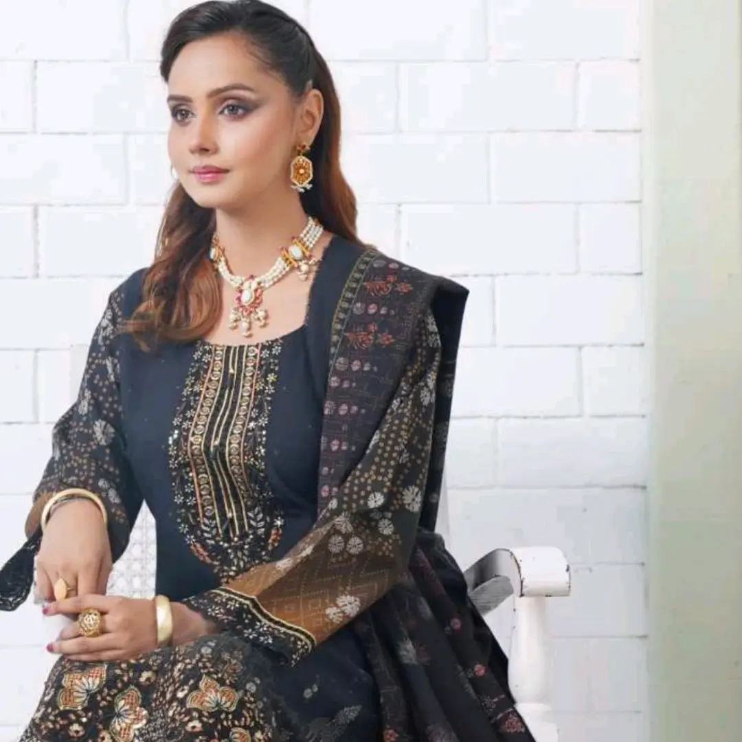 Luxury Dhanak 3 piece  D/05