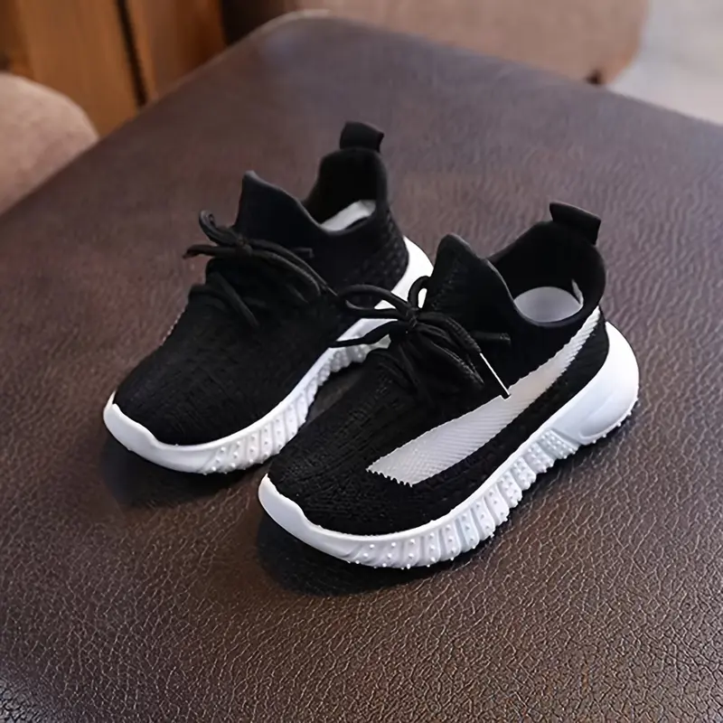 Casual Comfortable Solid Color Woven Shoes For Girls, Breathable Lightweight Sneakers For Walking Running 6