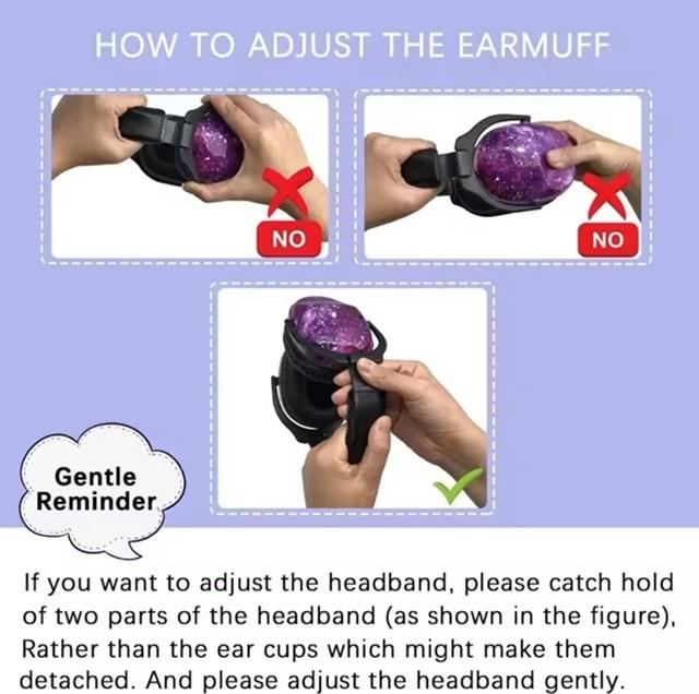 Ear Defenders for Kids - Noise cancelling ear protection with extra thick soft foam - Super comfortable - Starry Sky 4