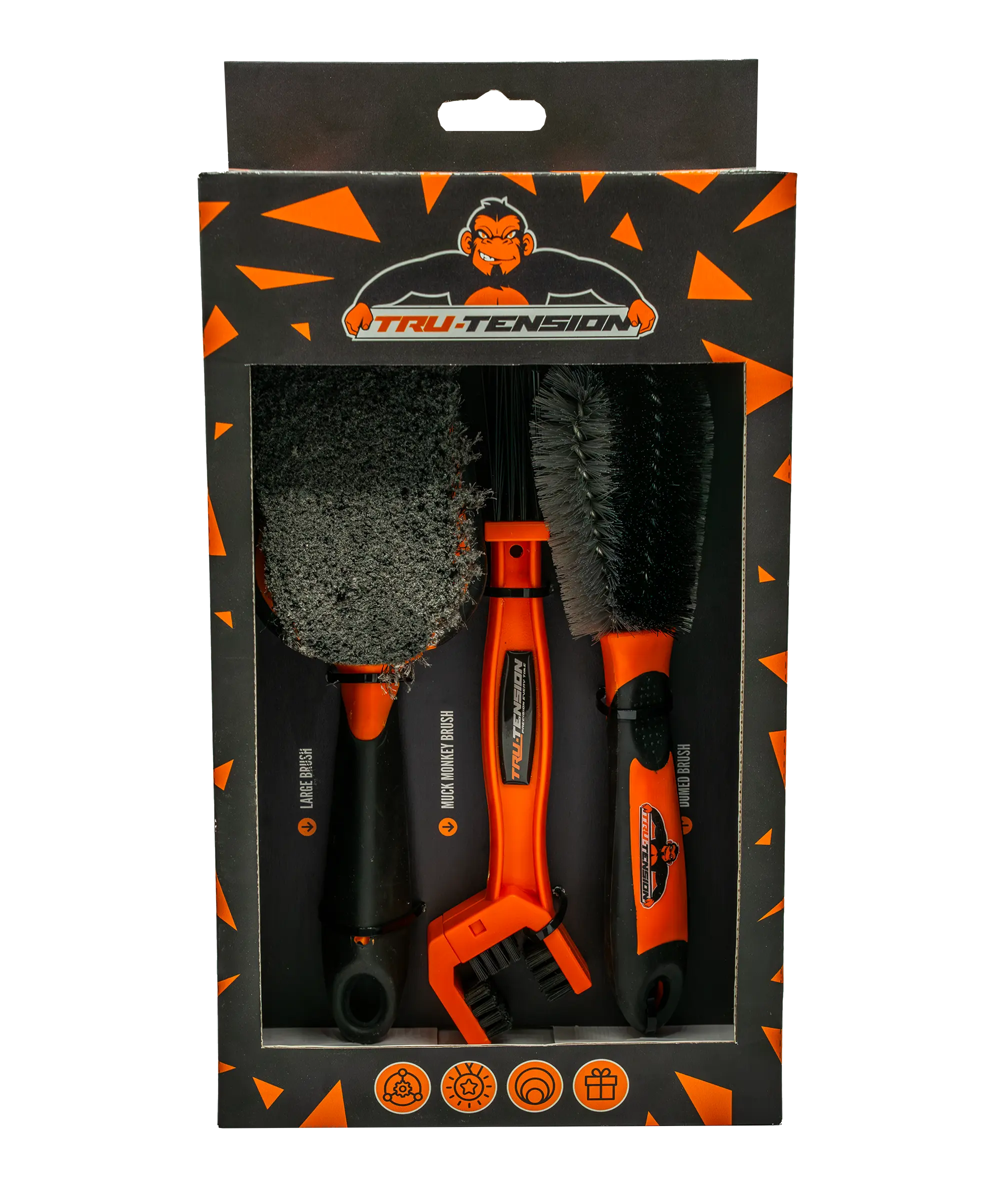Tru-Tension Ultimate Bicycle Brush Kit | Scratch-Resistant, Hassle-Free Cleaning