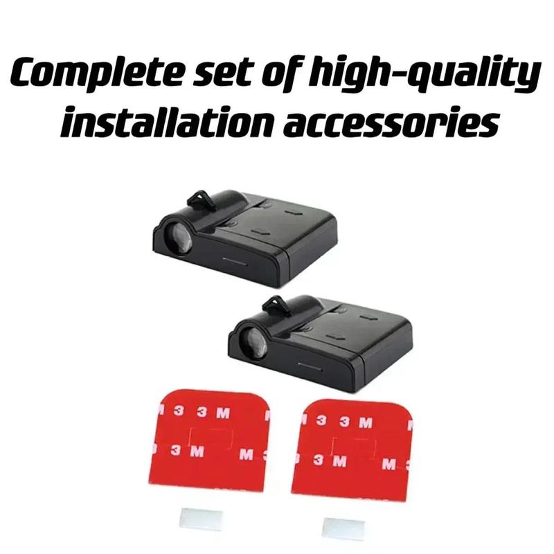 2PCS LED Lamp Shadow Projector Car Door Welcome Logo Light Auto Advanced For Vauxhall Corsa D Astra G GTC J H Vectra Car Accessories 3