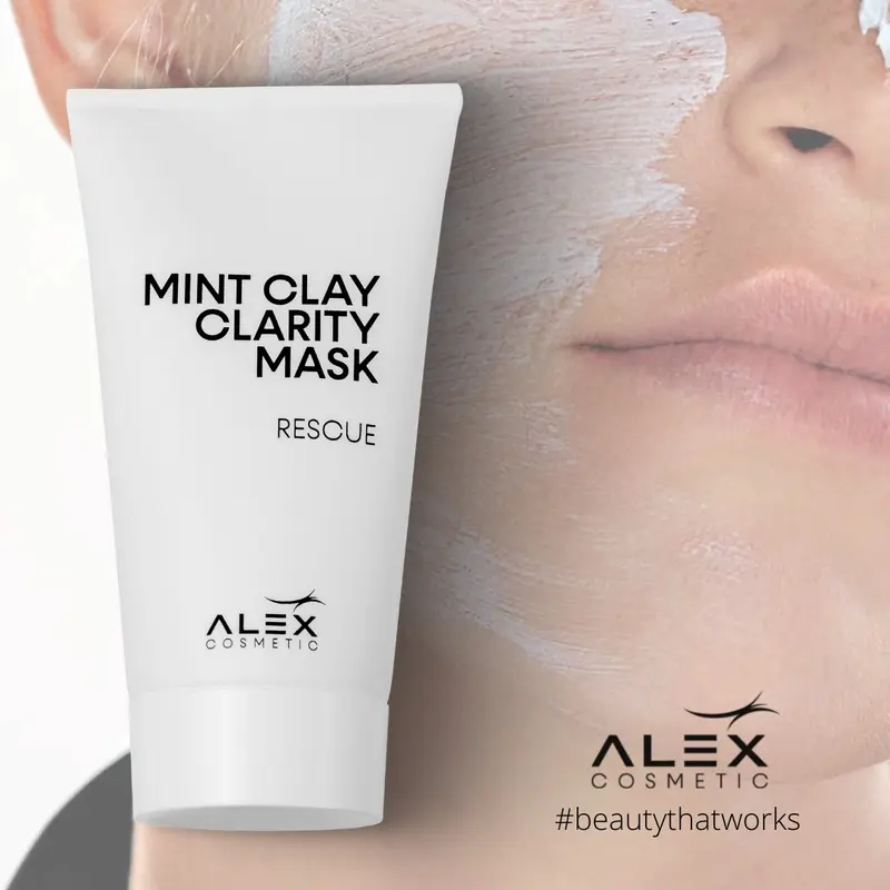 Alex Cosmetic Mint Clay Clarity Mask for Acne Prone Congested Skin Types, Purifying and Detoxing - Comfort, Skincare 2