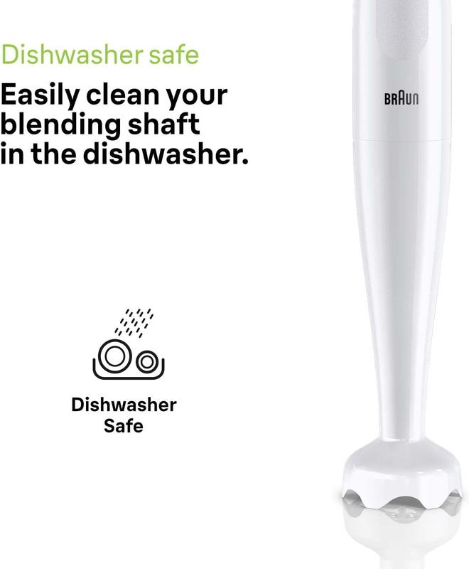 Braun MultiQuick 1 Hand Mixer MQ10.001P, Lightweight Mixer with EasyTwist Technology, One Speed, 450W, White 1