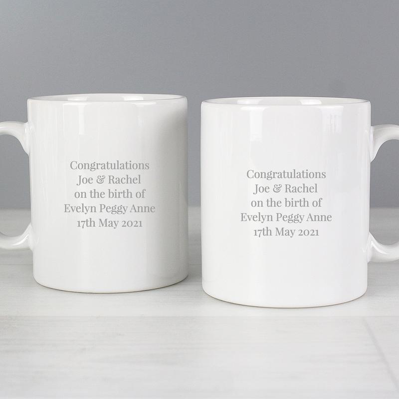 Personalised Mummy & Daddy Mug Set 3