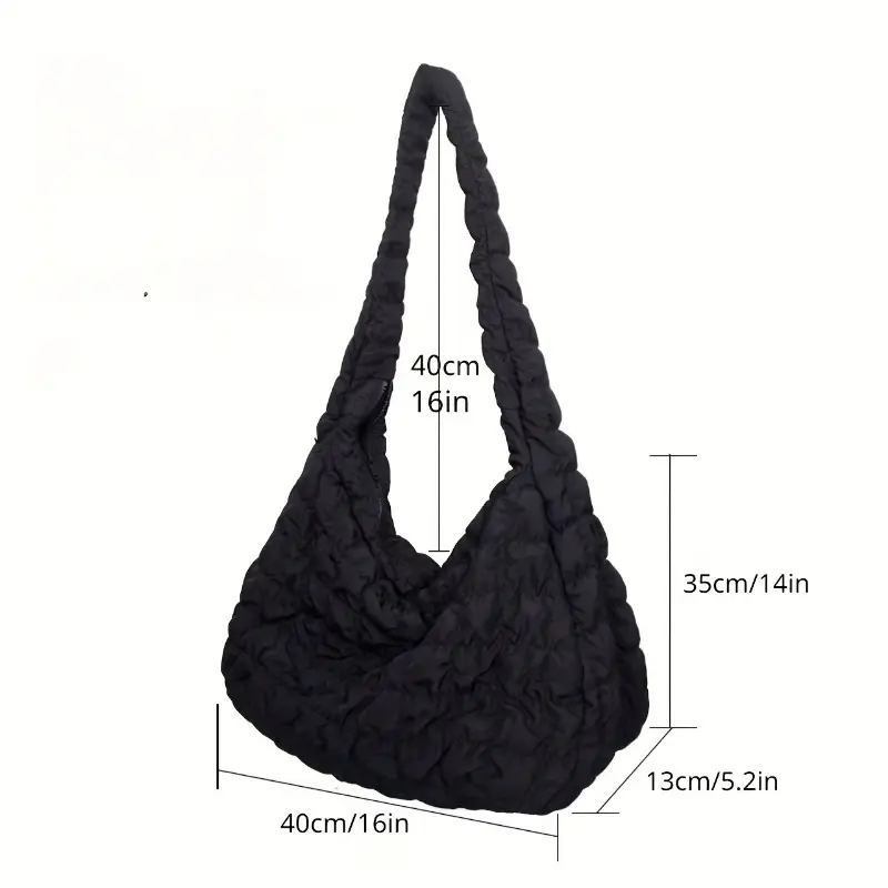 Trendy Plaid Quilted Crossbody Bag, Large Capacity Shoulder Bag, Perfect Messenger Bag For Commuting 1