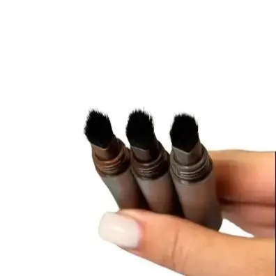 SHEGLAM Brow-Fection Angled Brush & Dip, For Sparse Brows, Hair-Like Strokes Liquid Eyebrow Gel Pen, Easy Coloring, Long-Lasting, Quick-Drying, Natural Shaping, Outlining & Filling Eyebrow Cosmetic Makeup, Aubrun strong 5