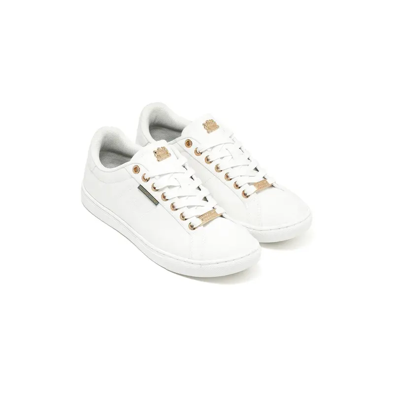 Holland Cooper Chelsea Court Ladies Trainer in White 1
