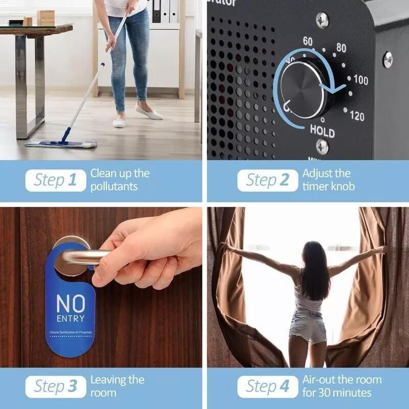 Commercial Ozone Generator Ozonizer Air Purifier Deodorizer Sterilizer Timer Car 5