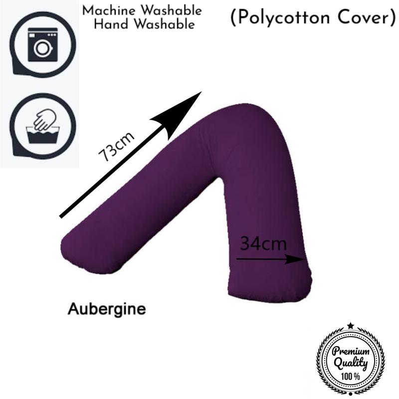 ARLINENS Polycotton V Support Pillowcase - Comfortable, Machine Washable, Available in Multiple Colors 1