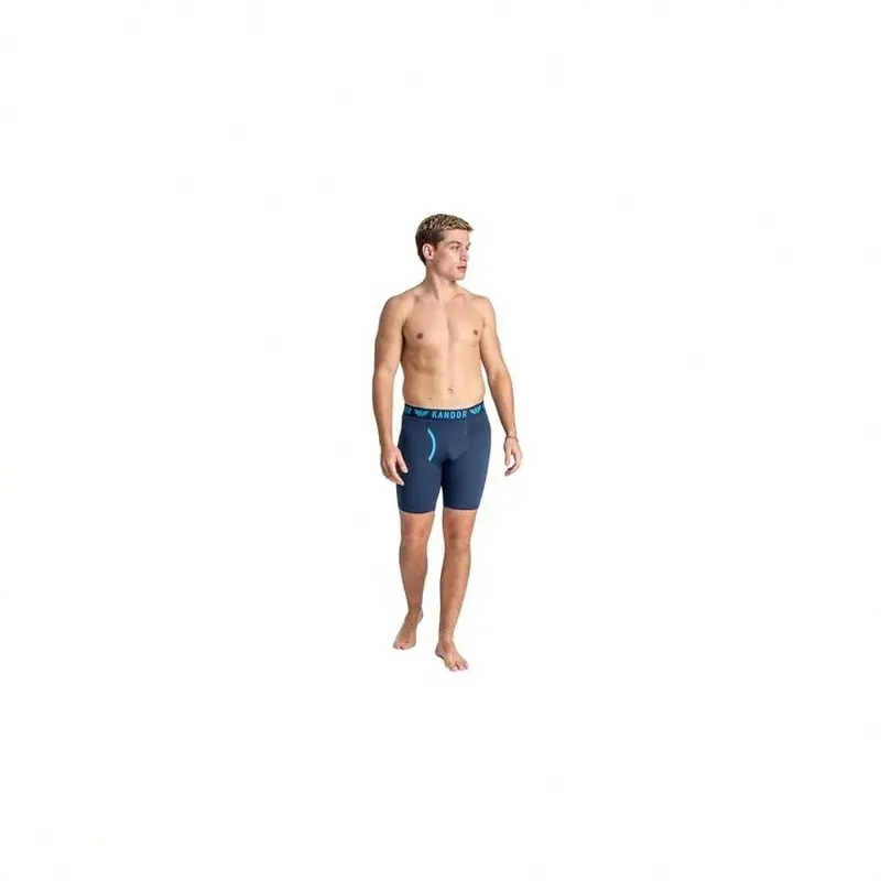 Kandor Long Leg Mens Boxers – Pack Of 3, Stretch Cotton, Anti Chafing Boxer Shorts For Men, Men's Underwear Trunks With Front Opening, Underpants Multipack 3