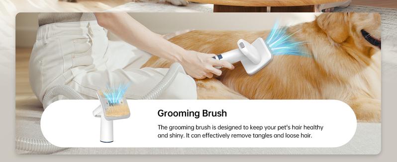 Product Introduction of Dog Grooming Kit with Vacuum,Dog ClippersVacuum,12000Pa Powerful Suction 99% Pet Hair,Pet Grooming Vauum Kit with 7 Proven Tools for Shedding. Purchasing This Product Will Come with A Complimentary Exquisite Gift. 4
