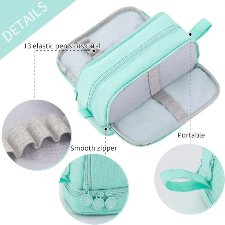 Large Capacity Kawaii Pencil Case - Aesthetic Pencil Pouch for School, Gift Supp 6