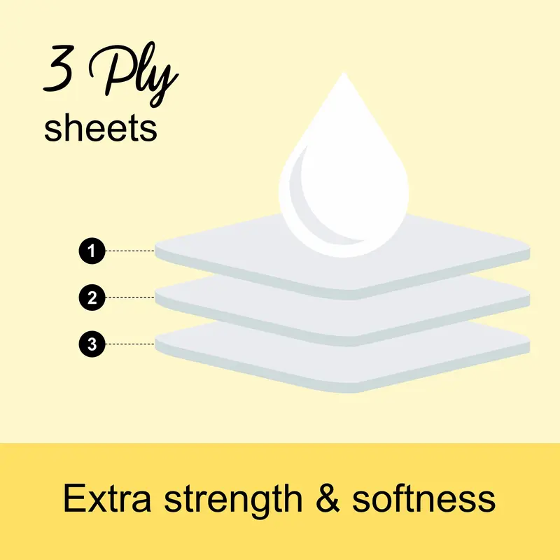 60 Lusheen White Toilet Rolls-3 Ply Soft Touch Toilet Rolls-Super Quality Embossed Toilet Tissue Rolls Provide Ultimate Quilted Comfort 5