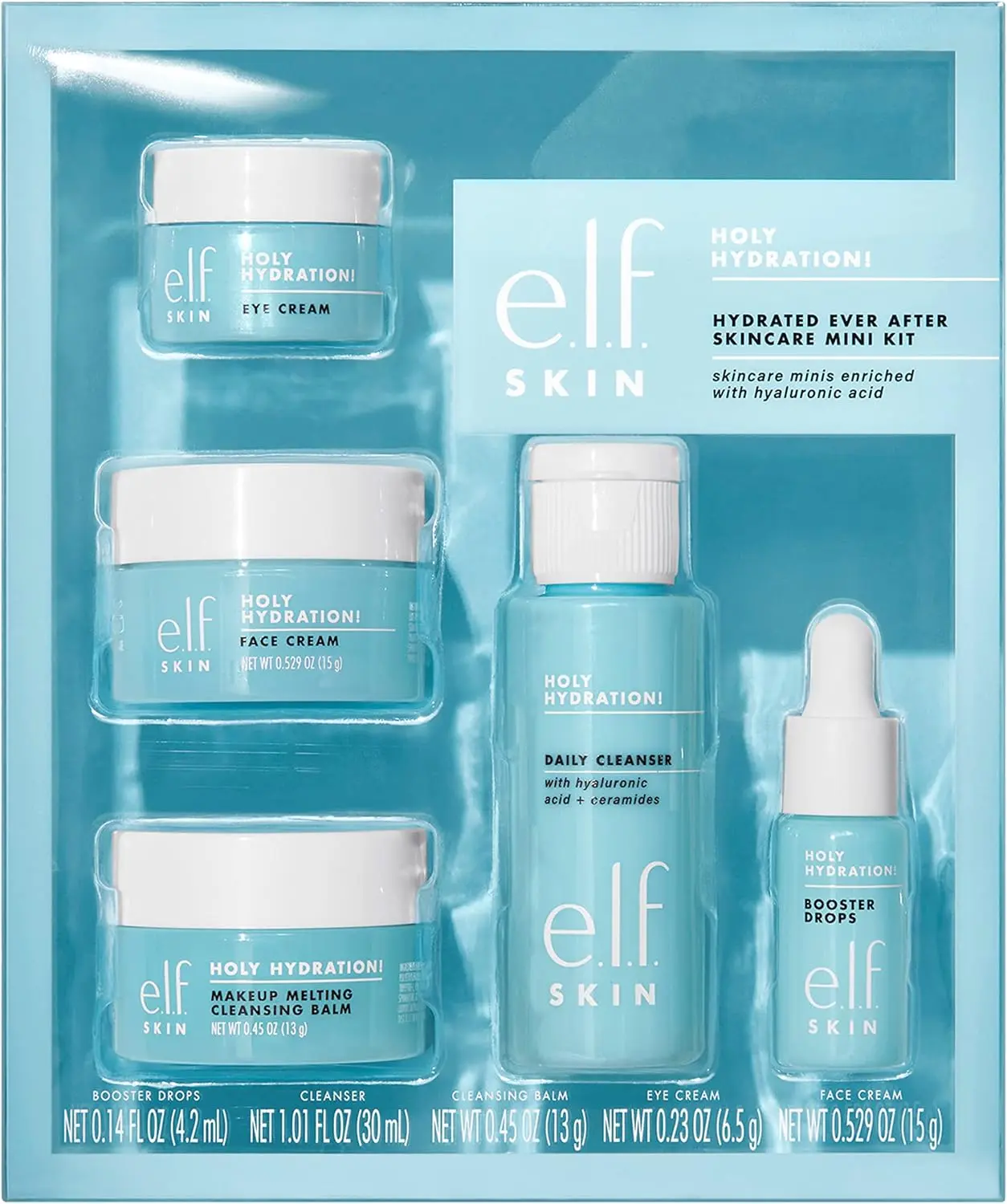 SKIN Hydrated Ever After Skincare Mini Kit for Moisturizing and Cleansing Skin, Airplane-Friendly Sizes - Moisture, Moisturize