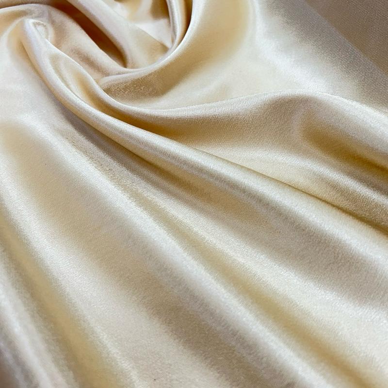 Luxury Gold Plain Satin Fabric - 58 inch wide 4