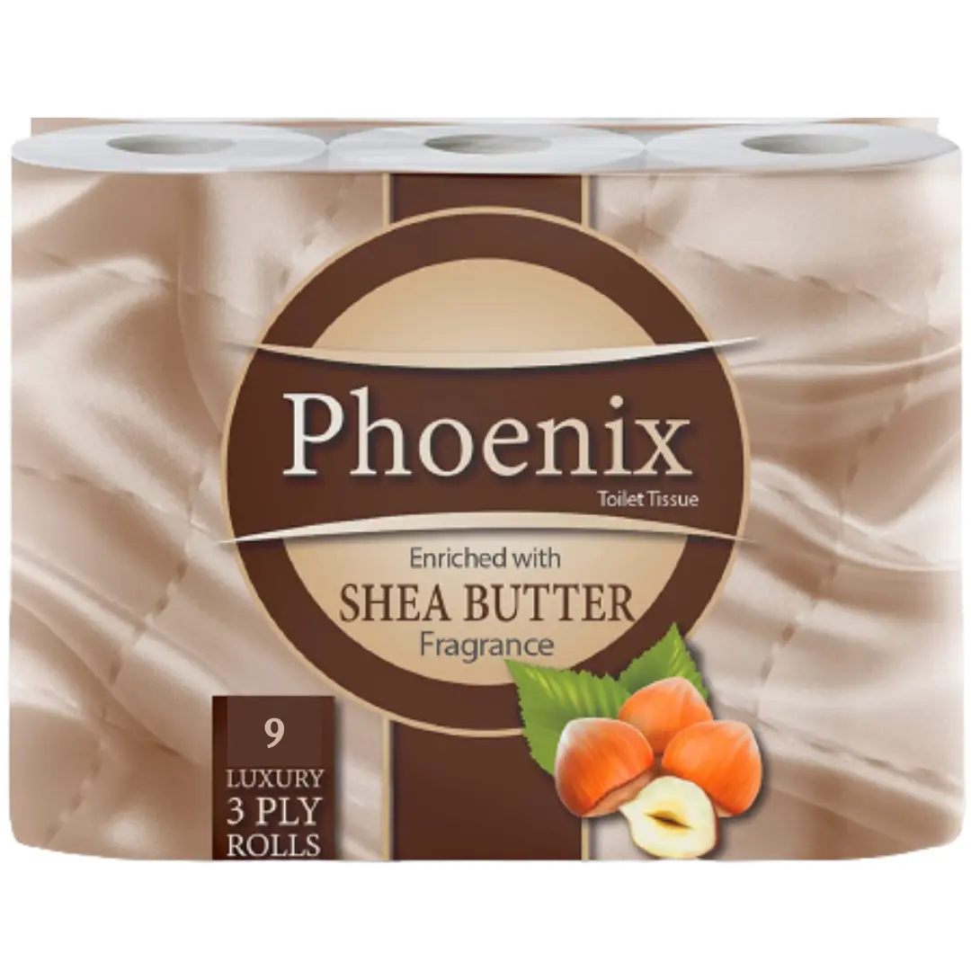 9 x Luxury Toilet Rolls Shea Butter Fragrance