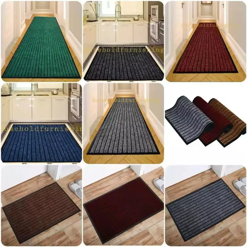 Durable Non-Slip Rubber Welcome Mat – Heavy Duty, Easy-Clean Indoor/Outdoor Door Rug 0