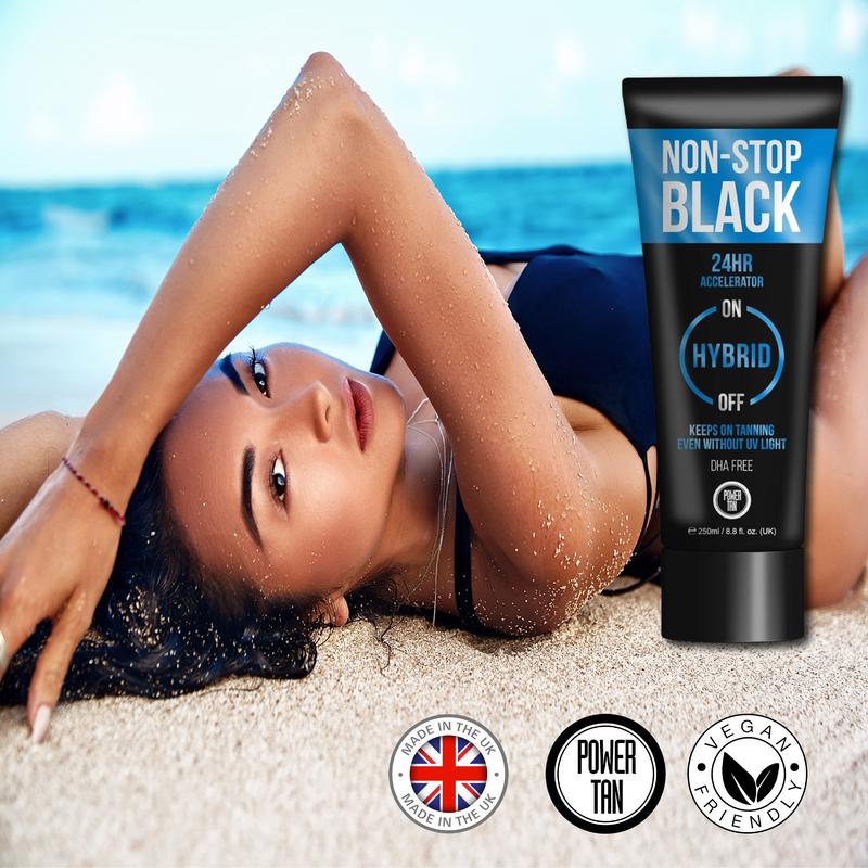 Power Tan Non-Stop Black Hybrid Sunbed Tanning Accelerator 4